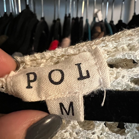 POL Cream and Black Knit Sweater - Picture 3 of 4